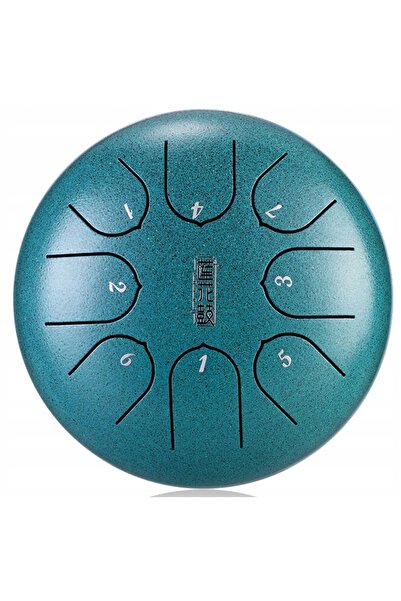 NO BRAND TONGUE DRUM LOTUS CHILDREN 6 " 8 TONE HLURU TC8-6-MINERALGREEN SET C...