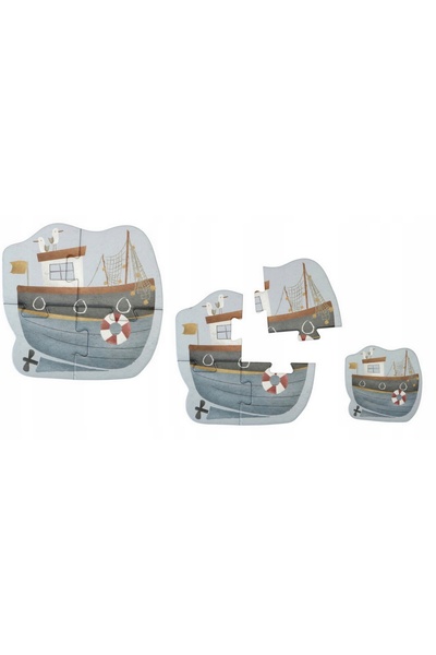 NO BRAND Puzzle Little Dutch 6 piese Golful Marinarilor