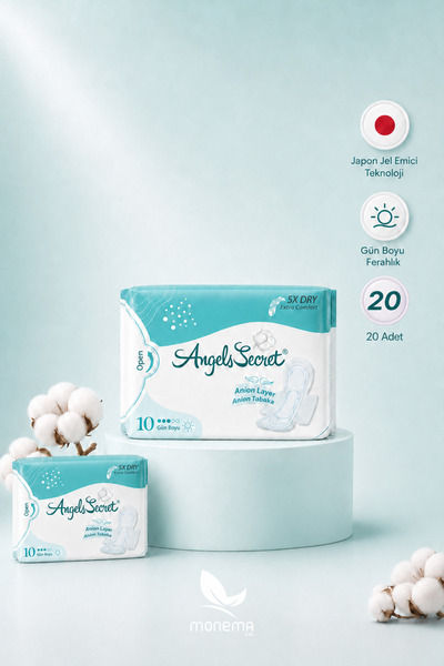 Angels Secret Gündüz Pedi 2’li Paket 20 Adet – Ultra İnce Japon Jel Emici, An...