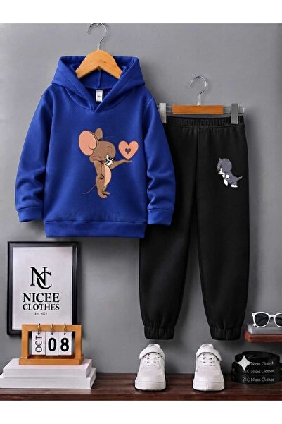 Generic Brand Children's Tracksuit Unisex (Jersey with Heart Print on the Han...