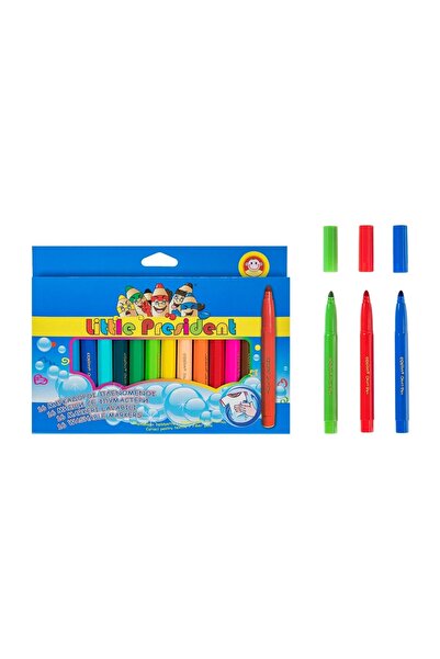 Little President Set carioci cu vârf gros pentru copii, 16 bucăți – lavabile,...