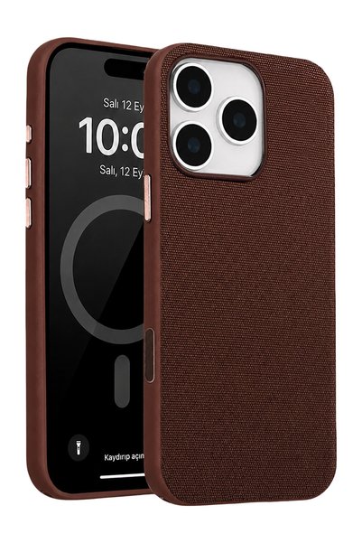 Fuchsia غطاء Vero MagneticSave متوافق مع iPhone 16 Pro Max من Apple - بني