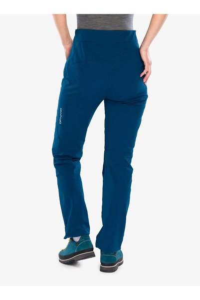 NO BRAND Pantaloni softshell pentru femei Ortovox Brenta Pants – albastru pet...