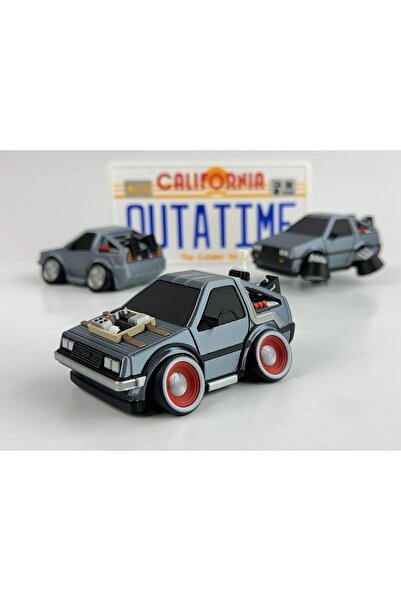axelon Geleceğe Dönüş DeLorean – Hareketli Tekerlekli Tooned Araba Figürü