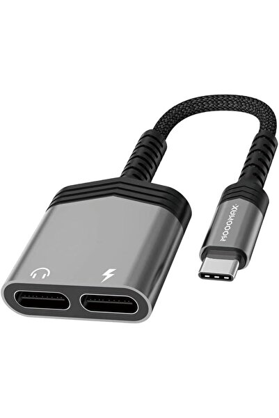 GENERAL موج ماكس موزع USB C - كابل محول نوع سي 2 في 1 - شحن سريع 60 واط - للم...