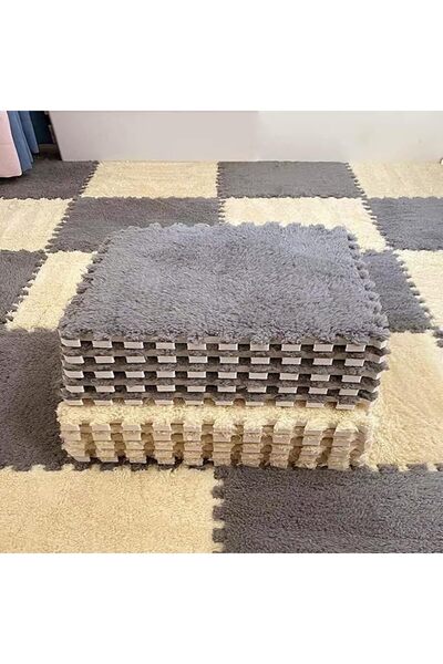 Winsoyya Plush Puzzle Floor Mat, Non-Toxic Eva Foam Carpet Tiles, Interlockin...