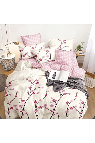 CHIRASO Bedding Set, 4 Pieces, Satin Cotton , Stretchy Sheet 180x200cm, Duvet...