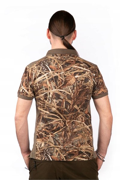 NO BRAND UNIVERS WILD TREES Tricou polo 94079 - Trzcina -M