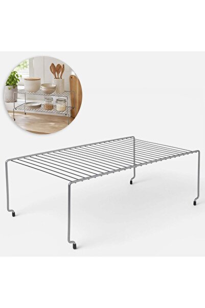 OEM Raft Metalic Stivuibil Argintiu 45x23x15cm