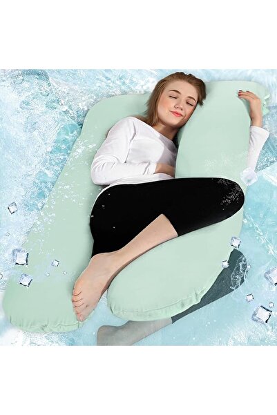 Chilling Home وسادة حمل من تشيلينج هوم، بتصميم حرف U للنوم، وسادة جسم للبالغي...