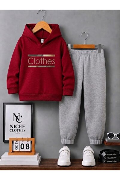 NC Nicee Clothes SET DE TRENING PENTRU COPII UNISEX (CU IMPRIMARE ÎN DOUĂ LIN...