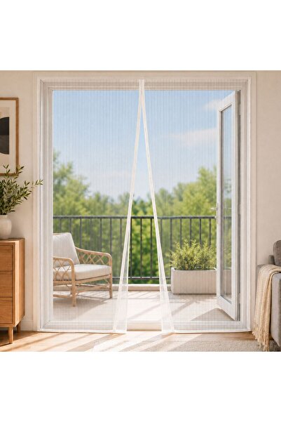 OEM Plasa Alba Anti insecte Magnetica pentru Usa de Balcon 150x220cm