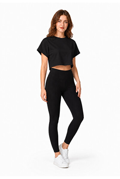 exxitcollection Women's Sportswear Top and Bottom Set – High-Waisted Leggings...
