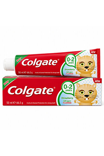 Colgate Pastă de dinți pentru copii Kids First Smiles 0-2 ani, aromă de căpșu...