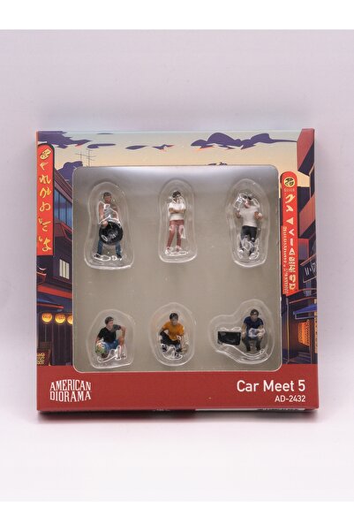 NO BRAND American Diorama Set de figurine CARMEET # 5 1:64