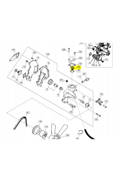 John Deere Termostat (M811034)