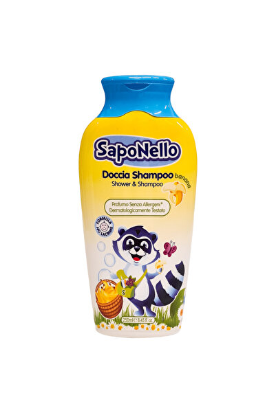 Generic Brand SapoNello Banană Șampon pentru Copii 250 ml – Fără Lacrimi, Par...
