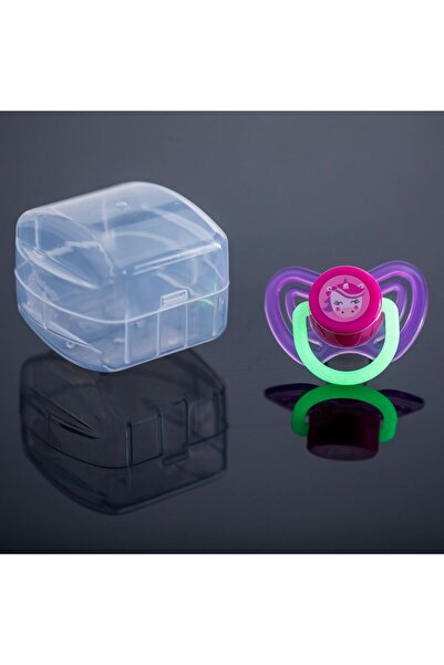 OEM Suzeta din Silicon Fosforescentă Mov Fuchsia Unicorn cu Cutie 0-6 Luni - ...