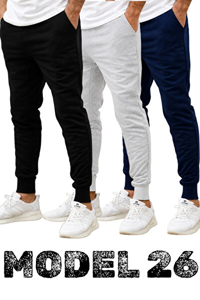 TORUK MAKTO Set of 3/3 Pieces Unisex Ribbed Regular Black Gray Navy Blue Colo...