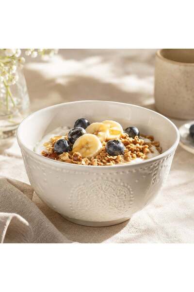 OEM Ecru Porcelain Bowl 450ml