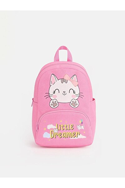 LC Waikiki Cat Printed Girls' School Bag (W6)