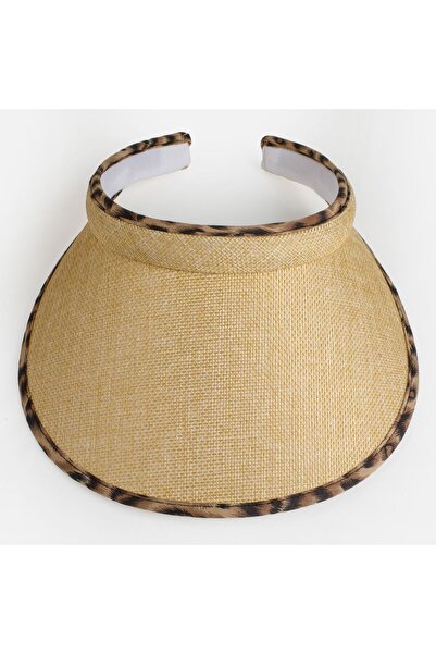 OEM Sapca Visor Ecru Animal Print pentru Femei