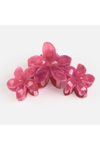 OEM Clama Par cu Model Flori Roz Marble pentru Femei - 10cm