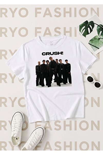 RYO FASHİON Μπλουζάκι Unisex με φαρδιά γραμμή CRUSH, με στάμπα ειδικού σχεδια...