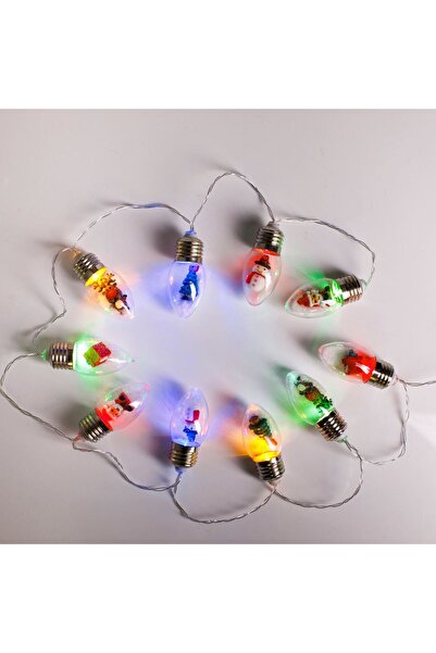 OEM 10 Φωτάκια LED Χιονιού με Διάφορα Σχέδια και Λειτουργία με Μπαταρίες 1,65...