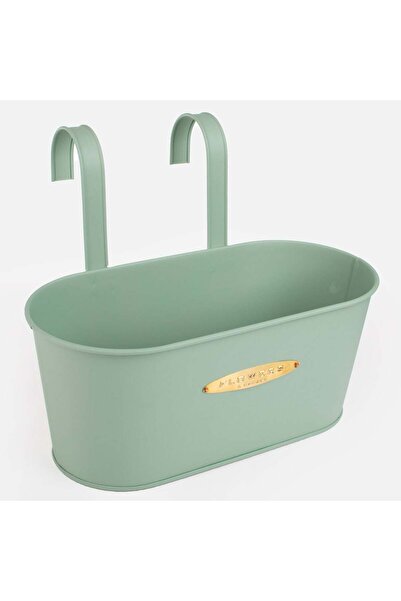 OEM Jardiniera Suspendabila Metalica Verde Menta 33x16x14cm - 4,5L
