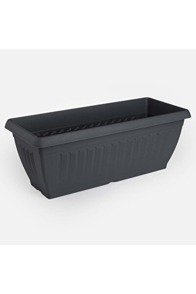 OEM Ανθρακί Πλαστική Γλάστρα 46x20x17εκ. - 9.6Λ