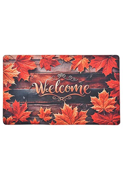 OEM Covoras Intrare cu Model de Toamna "Welcome" 75x45cm