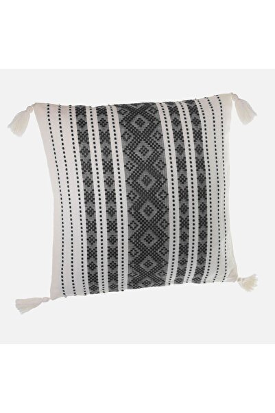 OEM Perna Alb Neagra cu Ciucuri 40x40cm
