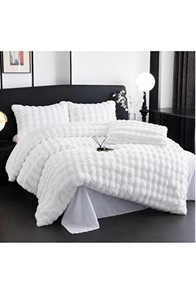 CHIRASO Bedding Set, Cocolino Rabbit Fur, Duvet Cover 200x230cm, Sheet 220x24...