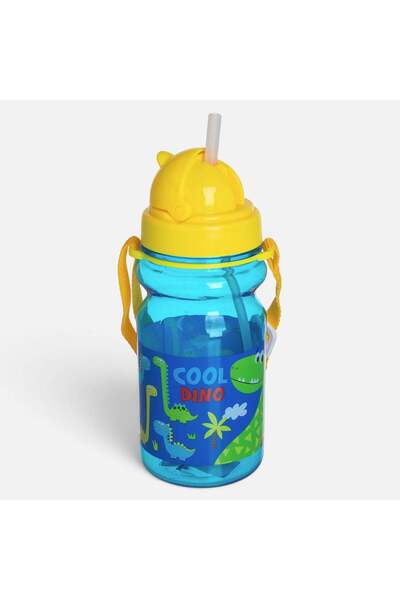 OEM Sticla de Apa Pop Up Dinozaur Turcoaz & Galben 350ml
