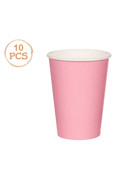 OEM Pink Cardboard Cups 270ml - 10pcs
