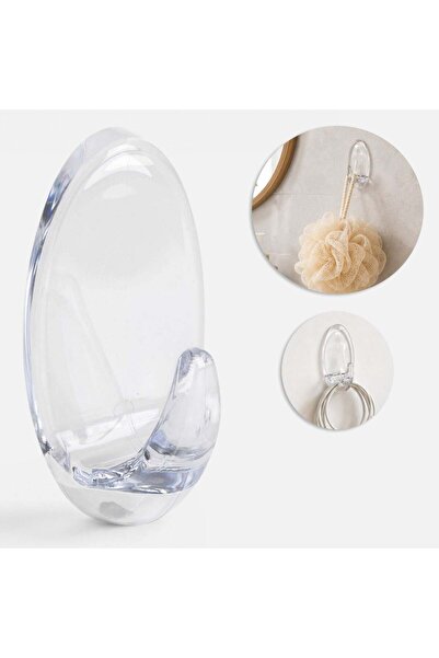 OEM Transparent Plastic Self-Adhesive Hook 10x5cm