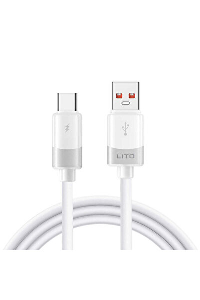 Lito Cablu de date din silicon lichid (LD07), USB la Type-C, Încărcare rapidă...