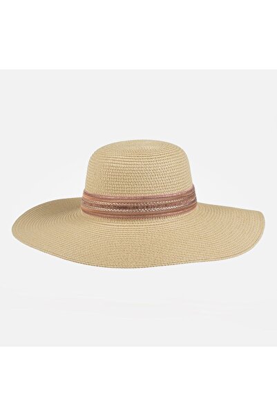 OEM Salmon Ribbon & Rhinestone Hat for Women