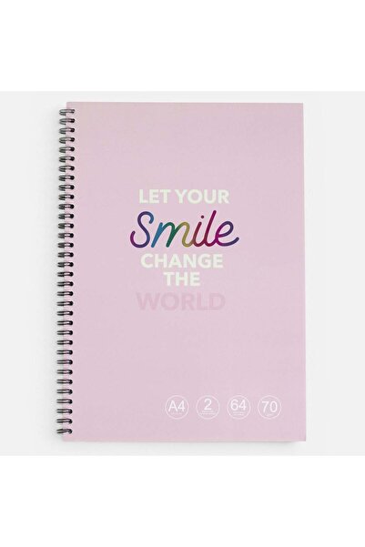 OEM Caiet A4 cu Spirala 2 Materii "Smile" 64 File