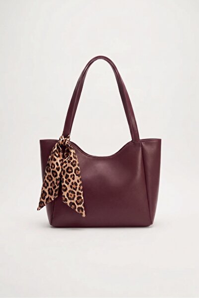 PurpleART Γυναικεία τσάντα tote με μαντήλι και δώρο, τσάντα ώμου Shopper 33x2...