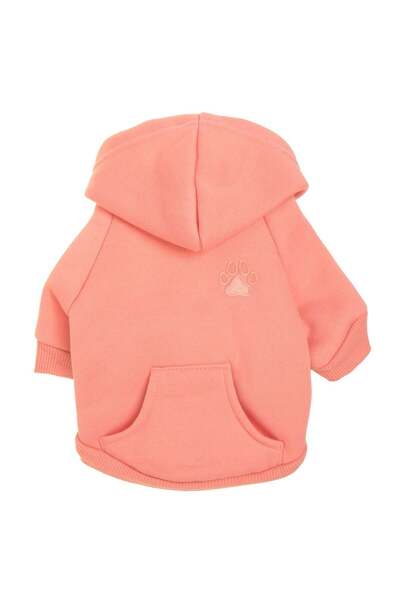 OEM Salmon Hoodie with Embroidered Paw Buzzard & Hood for Dogs Large