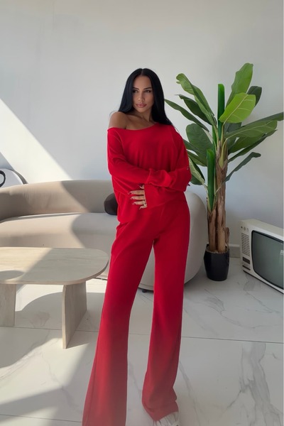 OKSOCOLLECTİON Modal Bluz İspanyol Eşofman Takımı