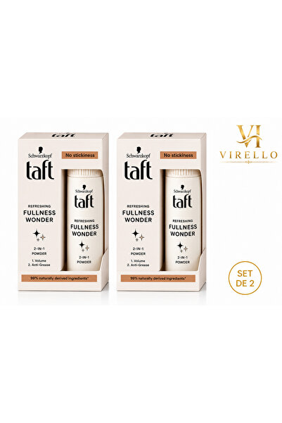 Taft Σετ 2 x 10γρ Schwarzkopf Αναζωογονητική Πληρότητα Wonder 2-σε-1 Σκόνη Μα...