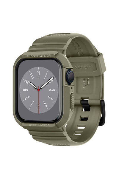Spigen Curea pentru Apple Watch 6 44mm, Rugged Armor Pro, kaki - kaki