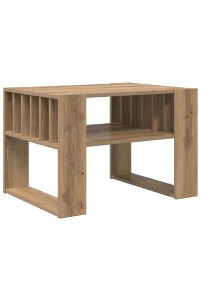 vidaxl Τραπεζάκι σαλονιού Artisan Δρυς 66 x 49.5 x 45 εκ. Επεξεργασμένο Ξύλο