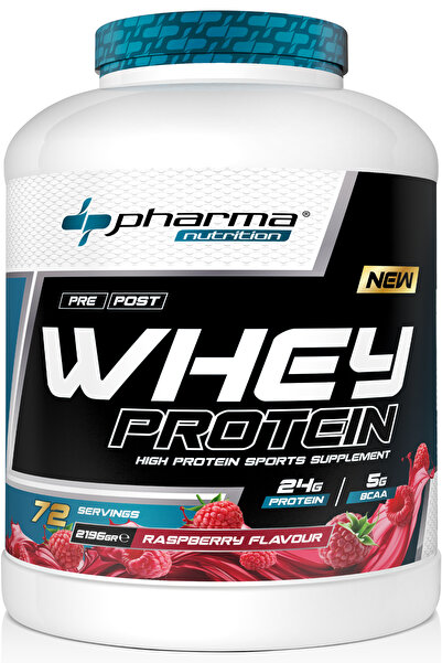 Pharma Nutrition Whey Protein 2196 gr 72 Servis Ahududu Aromalı 24 gram prote...