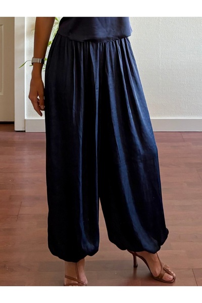 Aliva Saten Şalvar Pantalon
