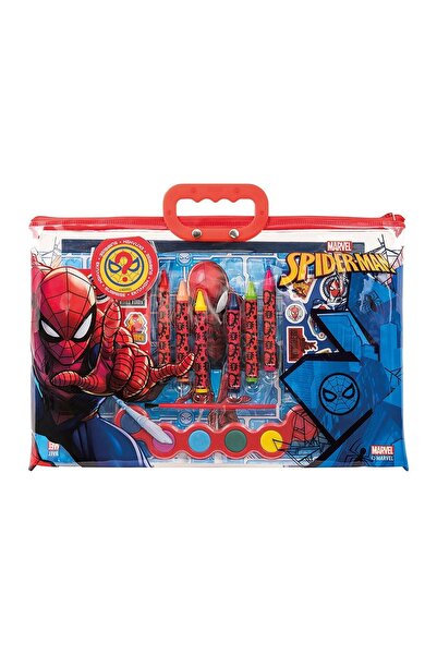 SPIDERMAN Bloc de colorat pentru copii – Spiderman, geantă transparentă