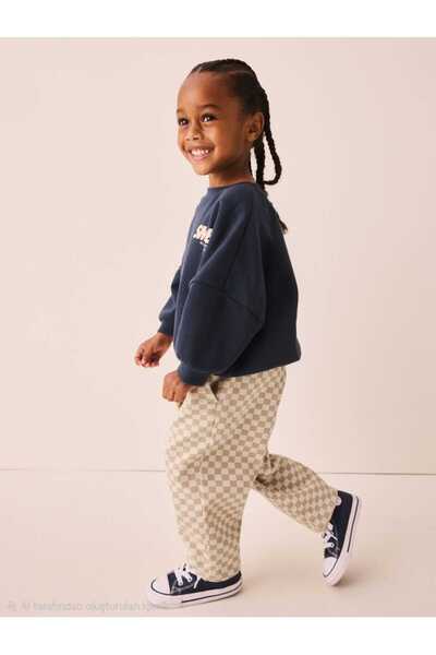 Chic Kids Wear Erkek Çocuk Oversize Sweatshirt Pantolon 2’li Takım – Günlük Kombin